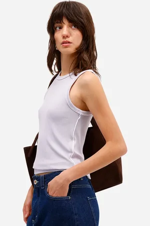 C&A Regata feminina de viscose canelada
