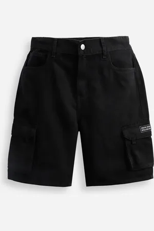 C&A Bermuda cargo juvenil jeans preta