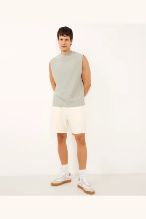 C&A Bermuda relaxed de algodão texturizada