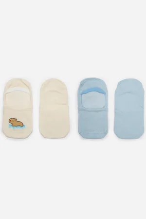C&A Kit de 2 meias sapatilha capivara colorido