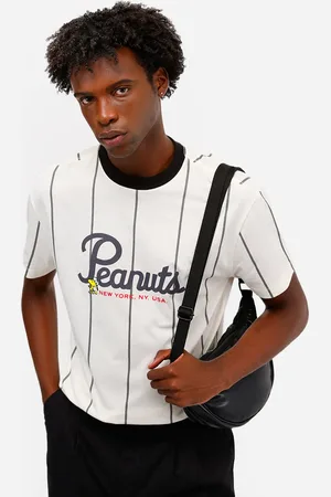 C&A Camiseta masculina de algodão snoopy listrada