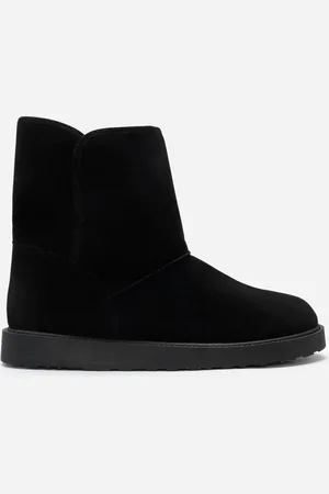 C&A Bota de camurça com forro de pelúcia oneself preta