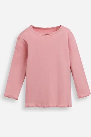 C&A Blusa infantil texturizada com laço rosa