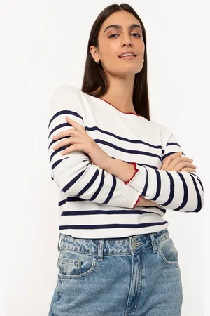 C&A Suéter de tricot listrado manga longa