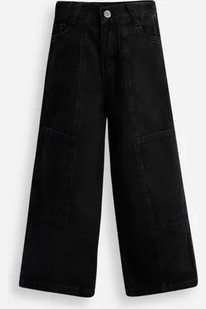 C&A Calça jeans infantil skater preta