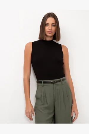 C&A Cropped de tricot gola alta