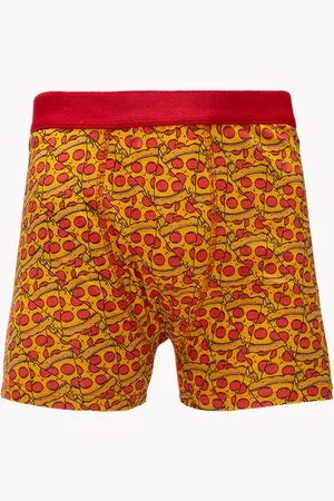 C&A Cueca boxer de algodão pizza vermelha