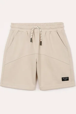 C&A Bermuda de moletom infantil com recortes bege