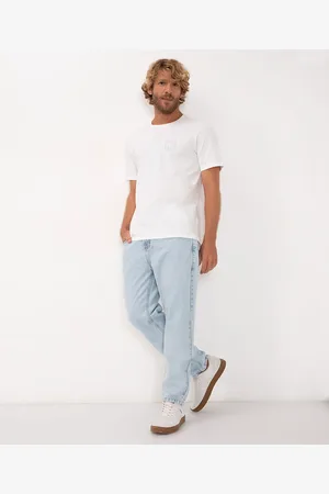 C&A Calça jeans reta com bolsos