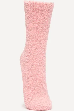 C&A Meia de chenille cano longo antiderrapante