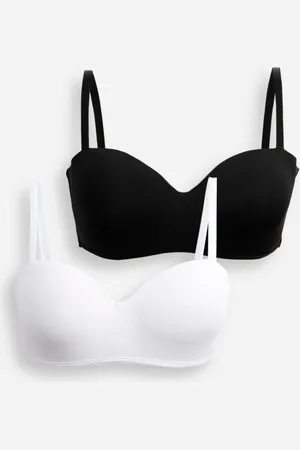 C&A Kit de 2 sutiãs femininos meia taça alça removível colorido