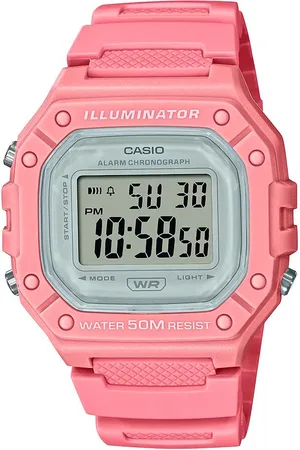 C&A Relógio feminino casio w 218hc 4avdf digital rosa