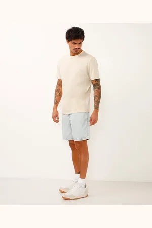 C&A Bermuda jeans reta azul