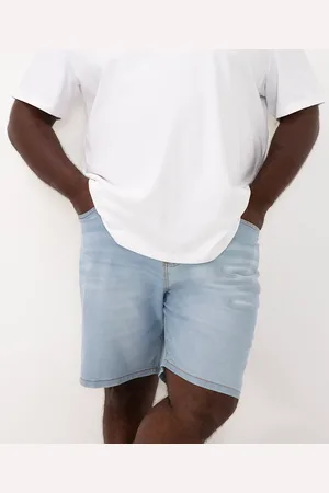 C&A Bermuda jeans plus size reta com bolsos