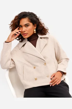 C&A Casaco feminino manga longa texturizado bege