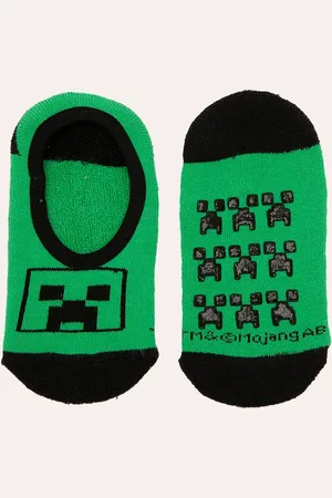 C&A Meia sapatilha infantil minecraft com antiderrapante