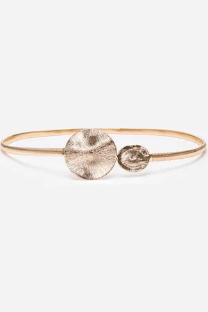 C&A Cinto de metal com fivela redonda dourado