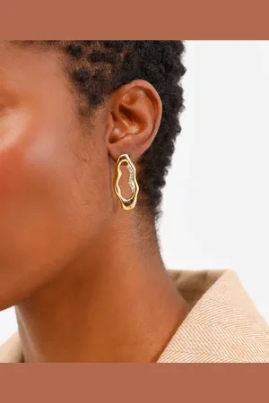 C&A Brinco banhado a orgânico com strass dourado