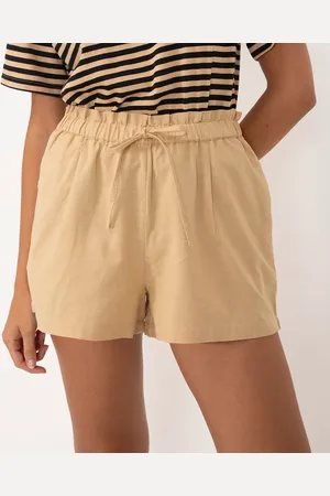 C&A Short de algodão cós elástico claro