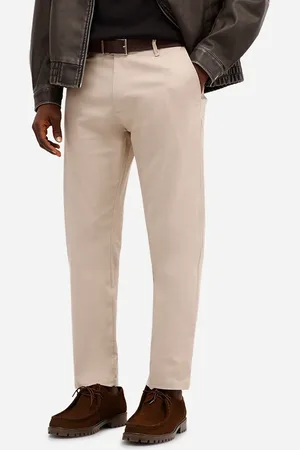 C&A Calça slim masculina de sarja bege