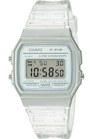 C&A Relógio casio visor digital transparente F-91WS-7