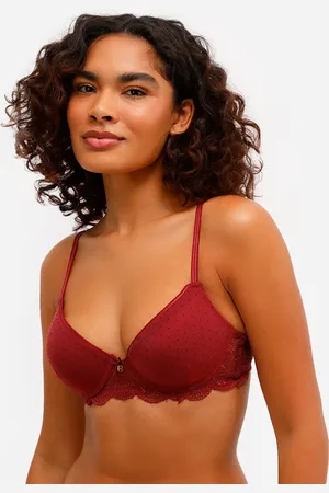 C&A Sutiã meia taça com tule e renda
