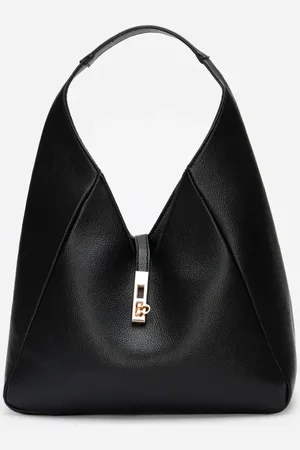 C&A Bolsa shoulder com fecho de metal mindset preta