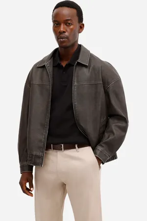 C&A Polo masculina de algodão peruano manga curta preta