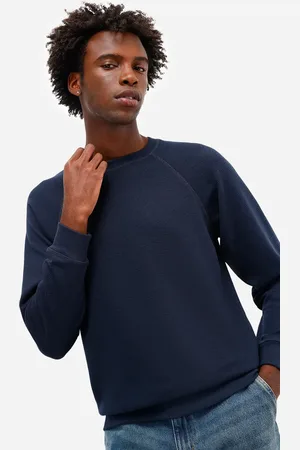 C&A Suéter básico masculino manga longa texturizado azul