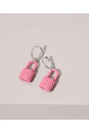 C&A Brinco Feminino Argolas com Cadeado
