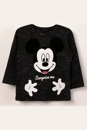 C&A Camiseta manga longa mickey preta