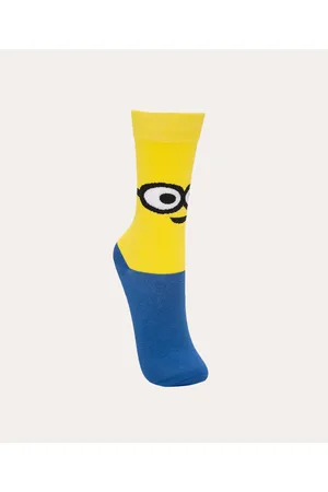 C&A Meia cano alto divertida minions