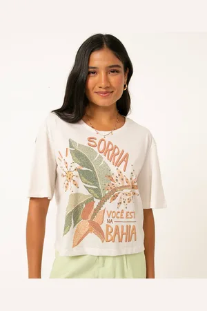C&A Camiseta ampla manga curta bahia