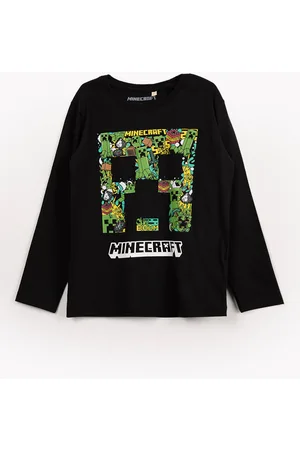 C&A Camiseta de malha infantil minecrafft preta