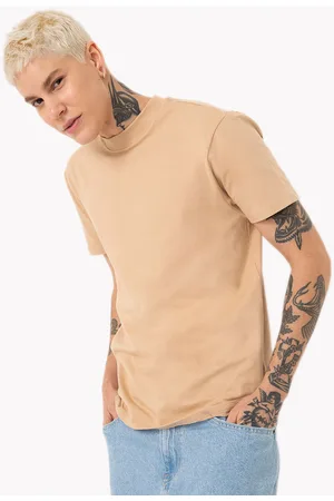 C&A Camiseta de algodão slim manga curta