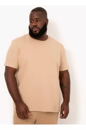 C&A Camiseta de algodão plus size oversized manga curta preta - claro