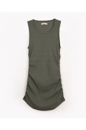 C&A Vestido de algodão juvenil com franzido
