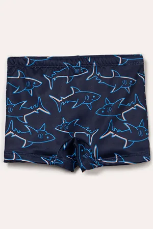 C&A Sunga boxer infantil tubarões proteção uv marinho