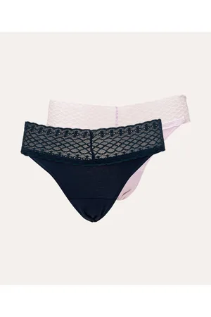 C&A Ki de 2 calcinhas fio floral
