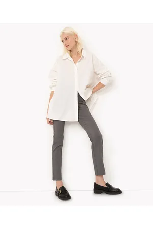 C&A Calça skinny alfaiatada cintura super alta com elástico
