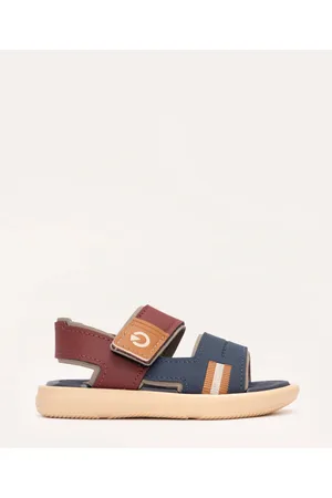 C&A Sandália papete infantil com velcro cartago marinho