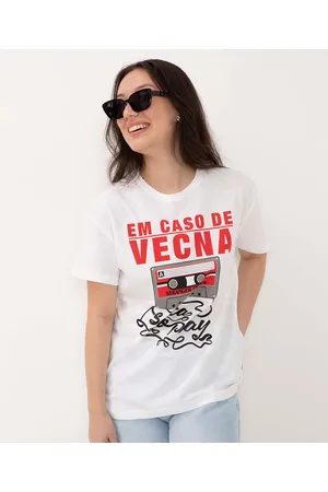 C&A Camiseta juvenil de algodão stranger things manga curta