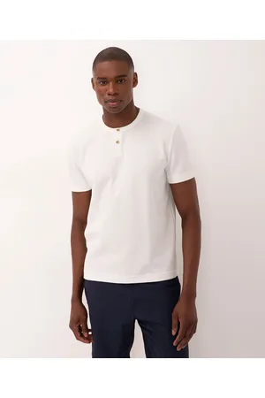 C&A Camiseta de algodão texturizada manga curta
