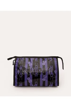 C&A Necessaire listrada com alça wandinha