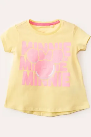 C&A Blusa de algodão infantil minnie manga curta