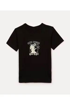 C&A Camiseta de algodão one piece manga curta preta
