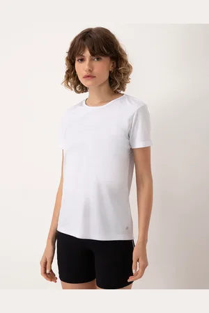 C&A Blusa básica manga curta esportiva ace preta
