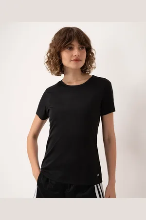 C&A Blusa básica manga curta esportiva ace preta