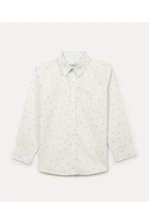 C&A Camisa infantil coqueiros manga longa com bolso