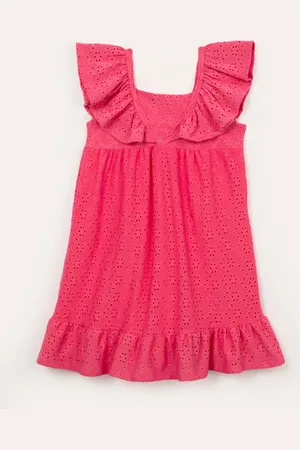 C&A Vestido de laise infantil com babados